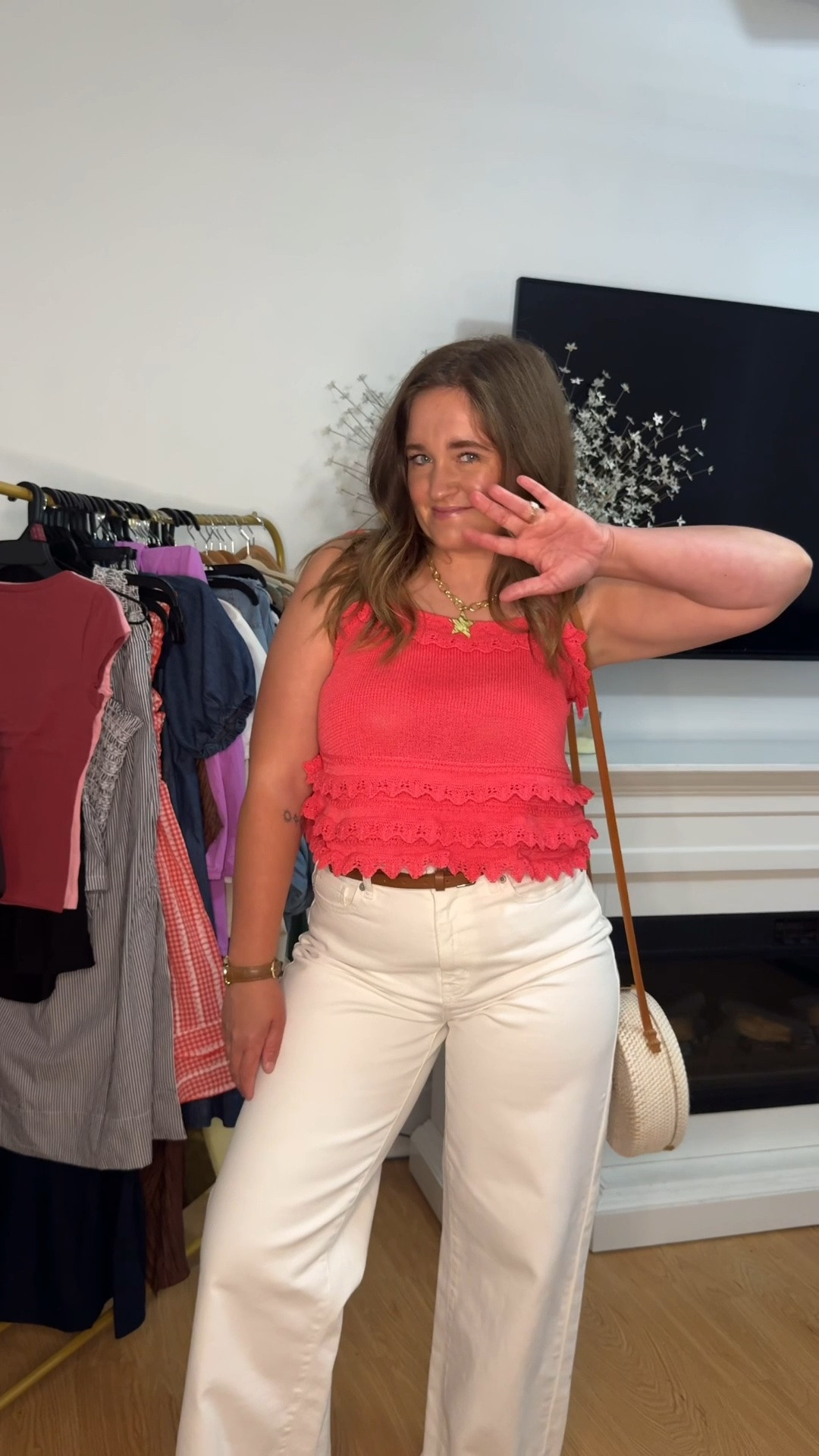 This Walmart look is SO good! 😍 The coral tank paired with these cream wide-leg pants is the perfect combo for summer brunches, vacations, date nights, or just looking put together without spending a fortune. 
#WalmartFashion #WalmartFinds #WalmartStyle #SummerStyle #AffordableFashion #OOTD #SummerOutfit #WideLegPants #StyleOnABudget #EverydayStyle #LTKCreator #LTKStyle #FashionFinds #MomStyle #CasualChic #TrendingOutfits #BudgetFashion #OutfitInspo #SummerLooks #WalmartNewArrivals

#LTKgrwm #LTKootd #LTKSeasonal