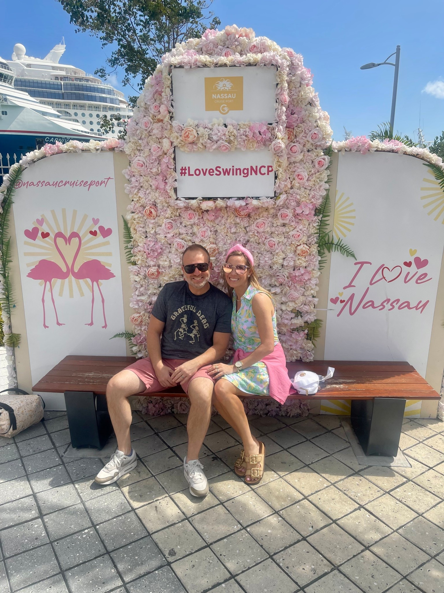 Code ASHLEYBA for 10% off my Melinda Maria jewelry ✨

Strolling the vibrant streets of Nassau under a sky full of umbrellas ☂️🌈 in the Lilly Pulitzer Riegan Dress — a must-pack piece for tropical vacations! This sleeveless cotton poplin dress is lightweight, breathable, and full of color 🌴👗. I paired it with a pink cardigan tied at the waist and my go-to gold buckle sandals for easy exploring ☀️🌺👡.

My accessories are doing all the work — a white crossbody bag for hands-free comfort, pink headband for a playful pop, and Melinda Maria pearl jewelry for that extra sparkle 💞💎 (use code ASHLEYBA for 10% off!).

Outfit Details:
	•	Dress: Lilly Pulitzer Riegan (size XS) 🌸
	•	Cardigan: lightweight & easy to tie on the go 🧁
	•	Bag: compact white crossbody 🤍
	•	Shoes: comfy gold buckle slides 👡✨
	•	Jewelry: Melinda Maria (pearl pieces linked on LTK!) 💫


Lilly Pulitzer Riegan dress, Nassau cruise outfit, colorful vacation look, tropical travel fashion, spring break outfit, pink and green dress, comfy walking outfit

Perfect for:
Cruise port days 🚢, colorful city strolls 🌈, tropical lunch dates 🥗, spring or summer travel 📸

Bring on the island vibes & bold prints — this look was made for sunshine, smiles, and exploring new places! 🧳🌞🛍️
Everything is linked now on LTK!

#LTKOver40 #LTKFindsUnder100 #LTKFindsUnder50