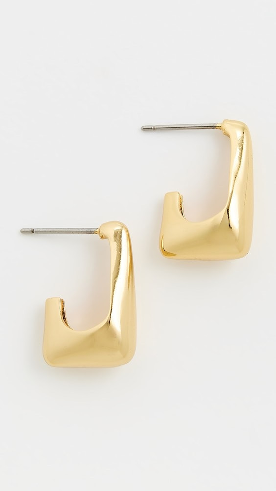 Sculptural Tear Drop Hoops | Shopbop