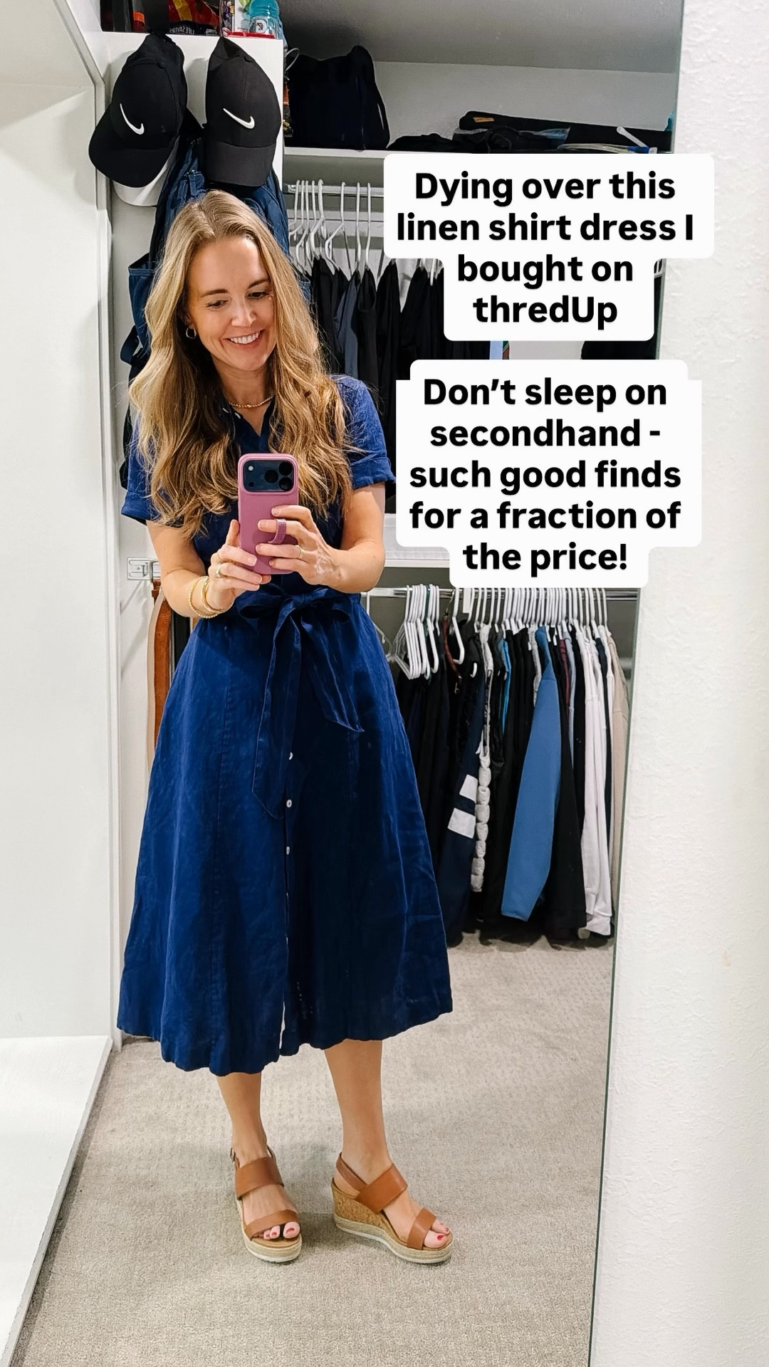 I bought this Hill House dress on ThredUp and I love it! 

Linked below if you want the exact details plus some similar ones that are in stock! 