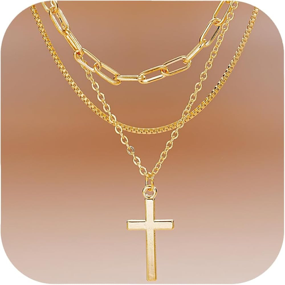 Gmai Layered Necklaces for Women Gold Plated 3/4/5 Piece Adjustable Stackable Necklace Set with P... | Amazon (US)