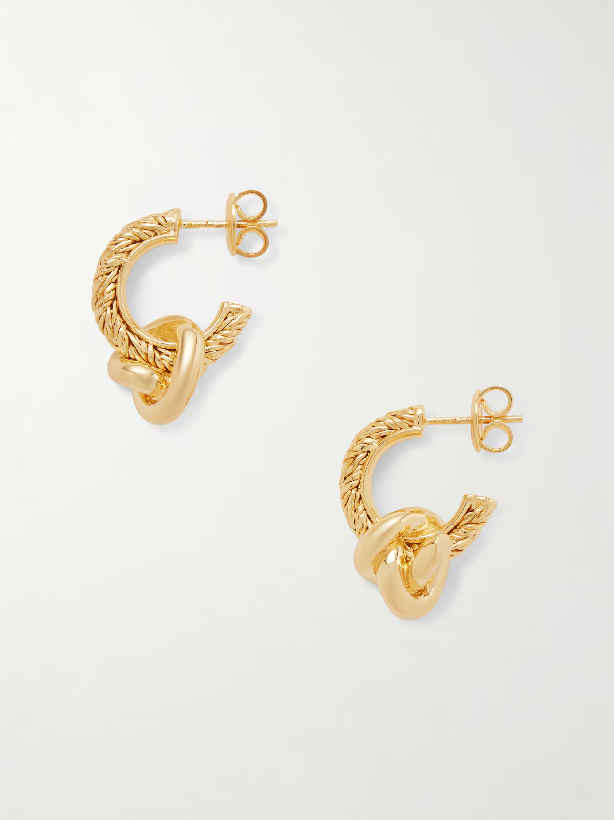 Gold-plated hoop earrings | NET-A-PORTER (US)