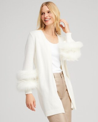 Faux Fur Trim Cardigan | Chico's
