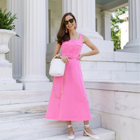 Tuckernuck x Atlantic-Pacific  Peony Pink Neoprene Elle Dress XXL EUC | Poshmark