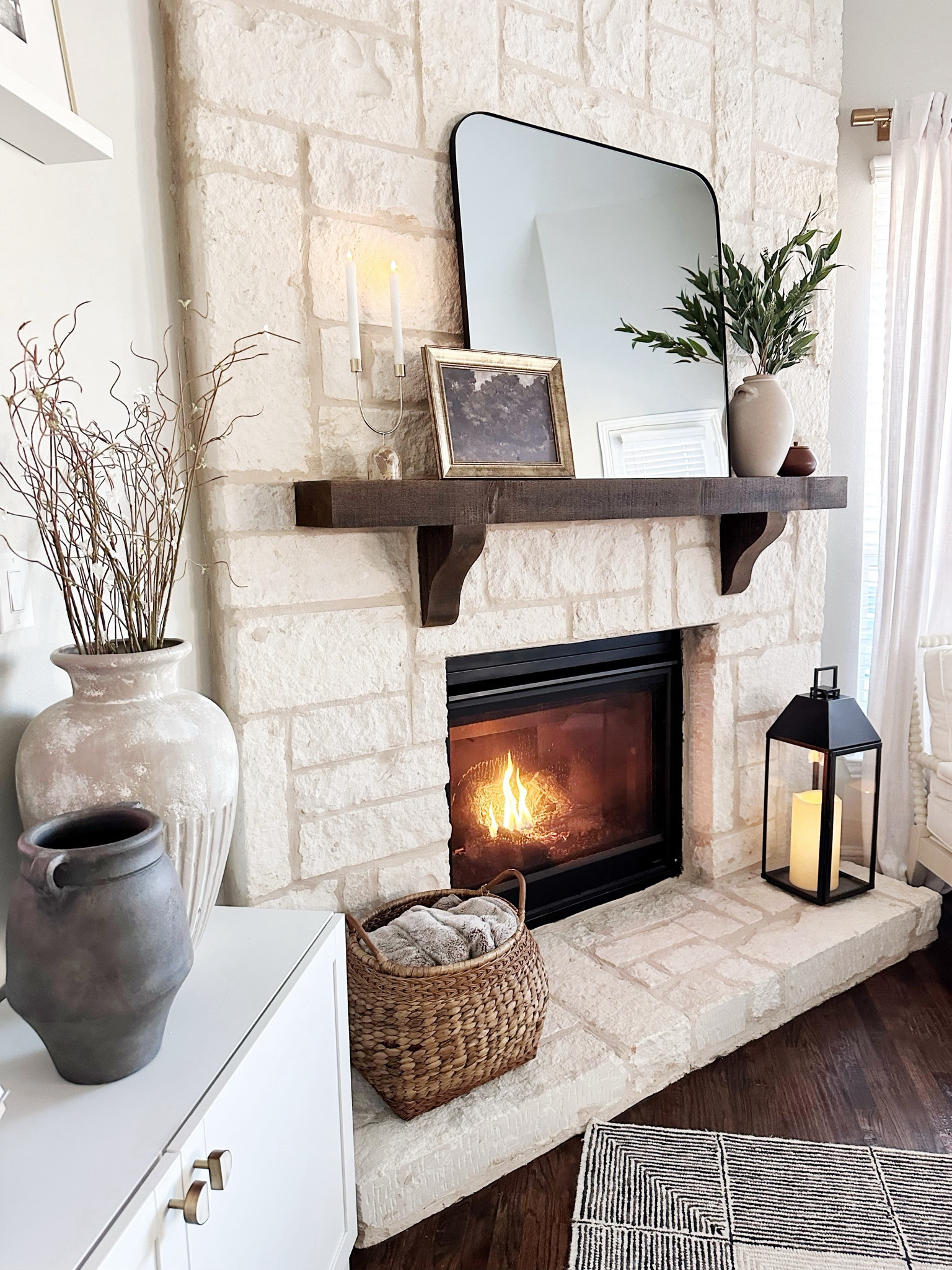 Mantel decor / fireplace accessories 

#LTKhome