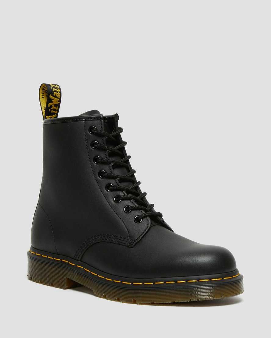 Dr. Martens, 1460 Slip Resistant Leather Lace Up Boots in Black, Size M 13 | Dr. Martens