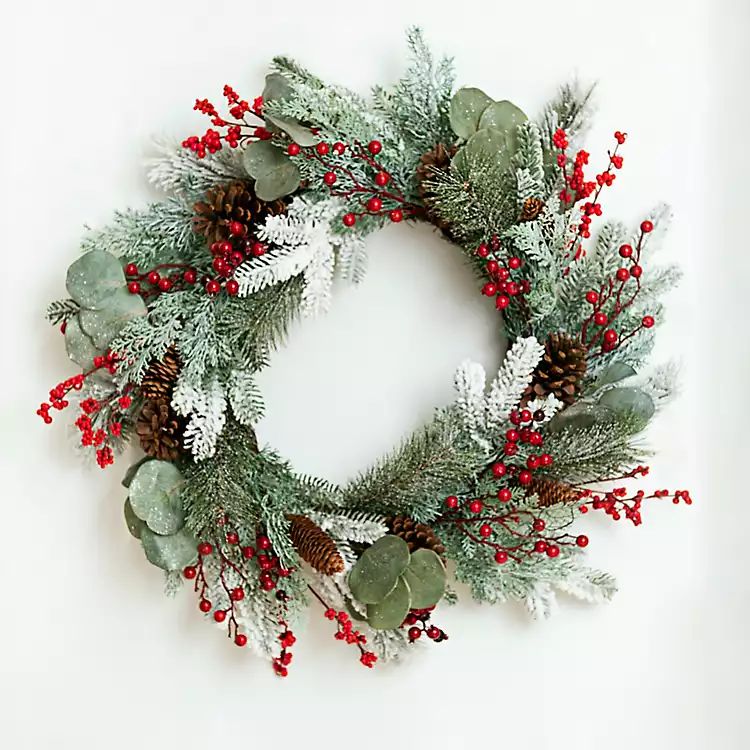 Chilled Eucalyptus and Pineberry Wreath | Kirkland's Home