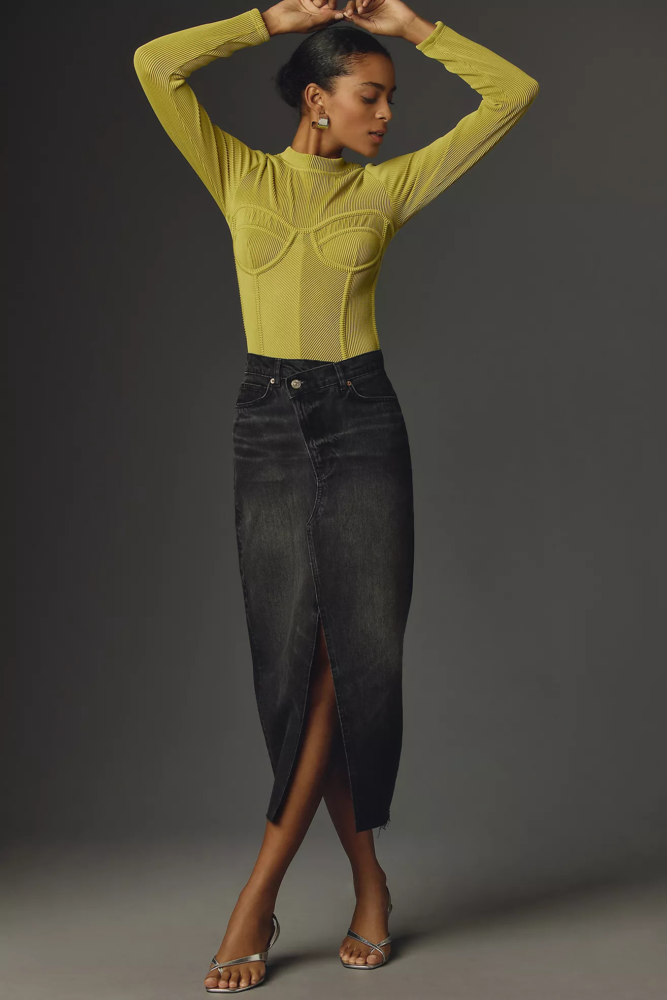 Reformation Nila Long Denim Skirt | Anthropologie (US)