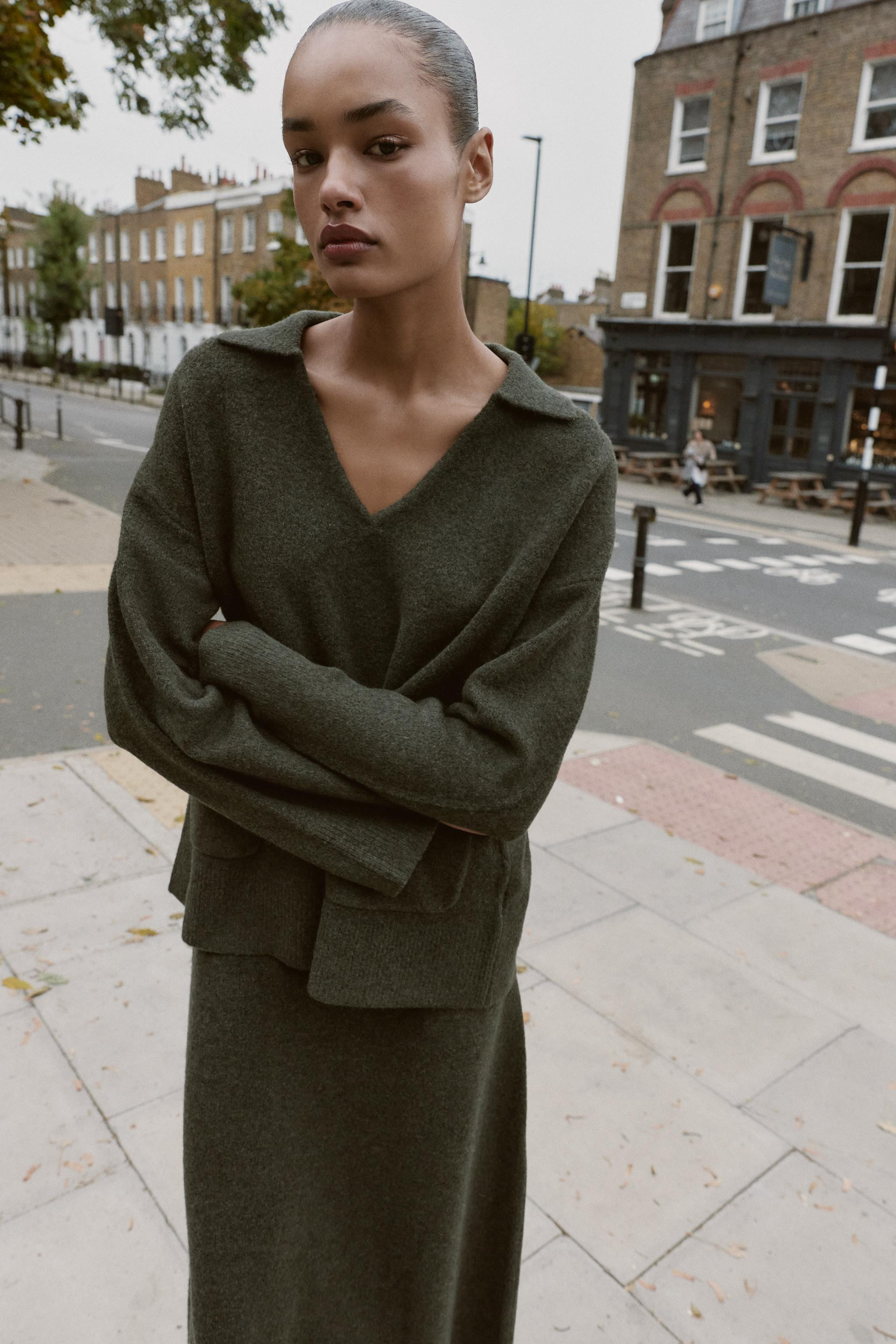 SOFT-TOUCH KNIT POLO JUMPER | Zara UK