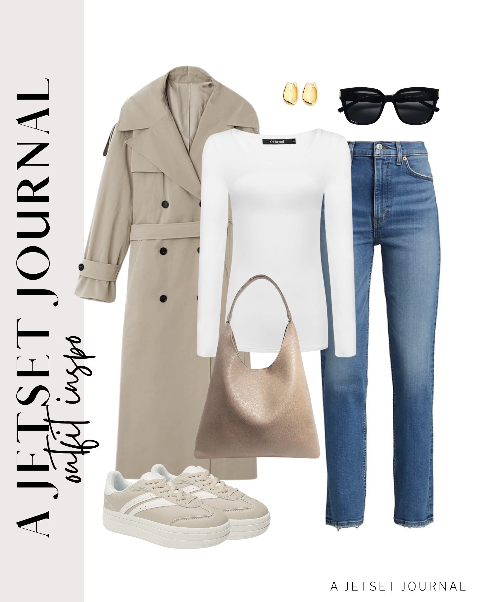 An overcoat makes a great transitional outfit! Perfect for upgrading a basic shirt and denim jeans look!

casual outfit idea, everyday fashion, mom outfit ideas, ways to style, chunky hoop earrings, trendy look, amazon fashion, spring style, stylish purse, cute sunglasses, affordable look

#LTKU #LTKStyleTip #LTKSeasonal