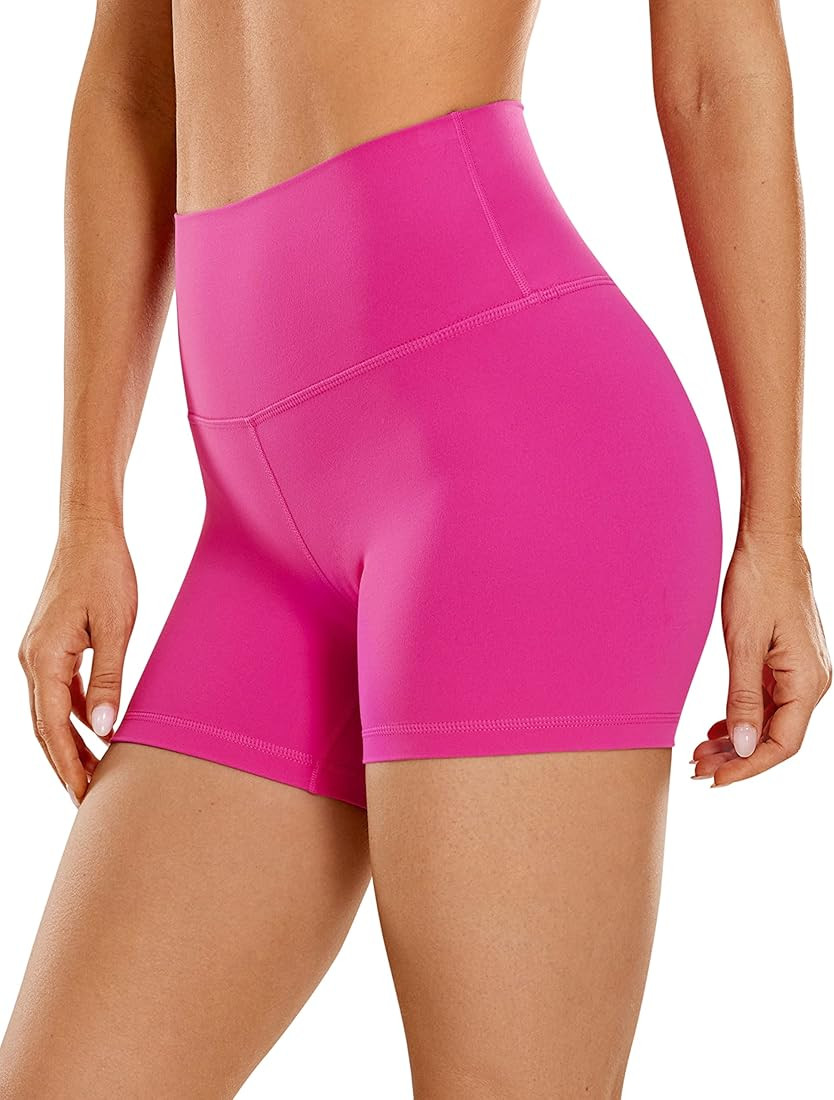 CRZ YOGA Womens Butterluxe Biker Shorts 2.5'' / 4'' / 6'' / 8'' - High Waisted Booty Workout Volleyb | Amazon (US)