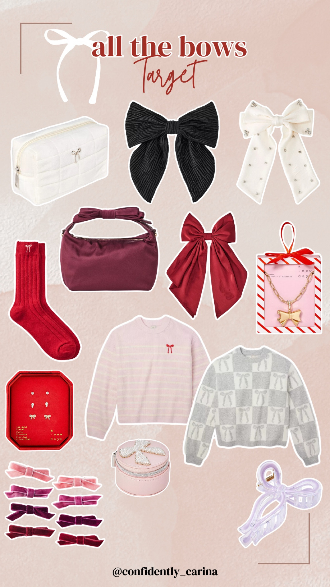 Loving all of the bows at Target! Hair accessories, crewnecks, and more!

#LTKStyleTip #LTKFindsUnder50 #LTKHoliday