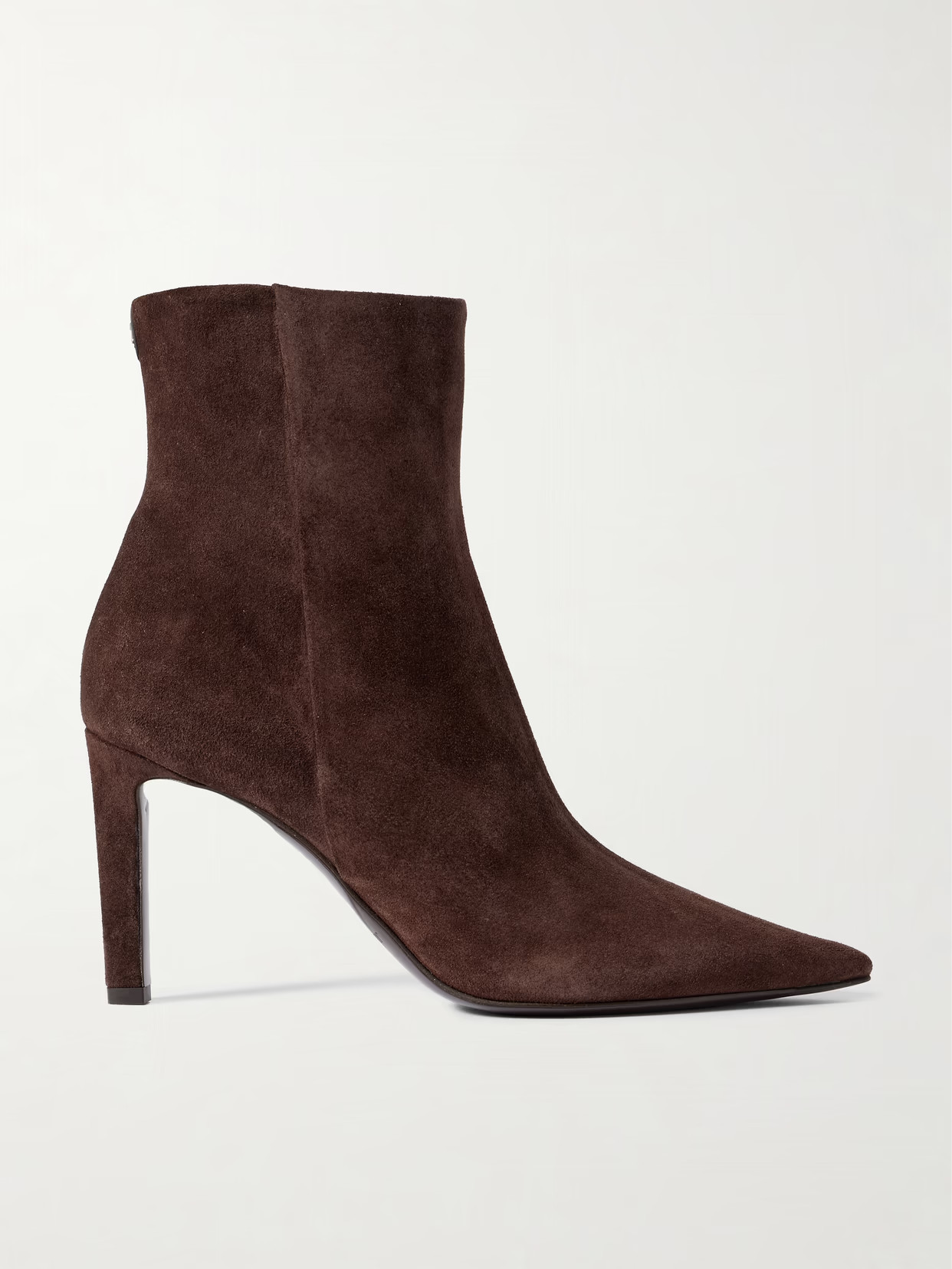 Jimmy Choo - Frankie 85 Suede Ankle Boots - Brown | NET-A-PORTER (US)