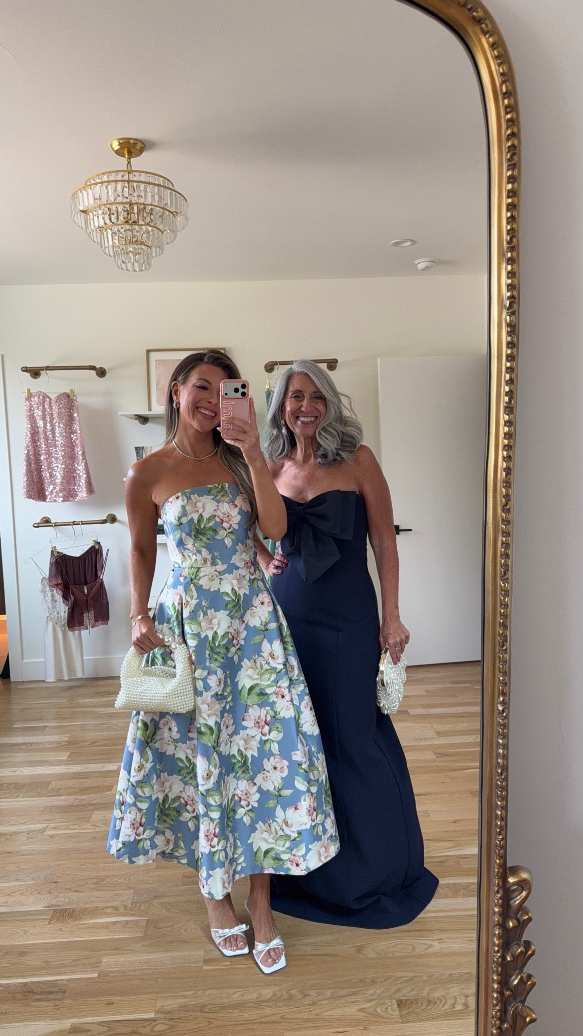 mom and me elegant strapless wedding guest dresses, blue floral midi dress and sleek navy gown 💍💐

electric picks code: emerson20

normally wear a small/2
size down to xs in Shay floral 

mom wears a medium/6


mom & me dresses, wedding guest dresses, mother of the bride, mother of the groom, wedding guest outfit ideas, black tie, cocktail attire, seasonal formal event dresses

#LTKootd #LTKSeasonal #LTKWedding
