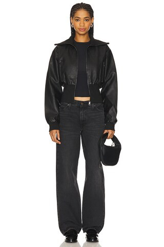 Westwood Crop Jacket in Onyx | Revolve Clothing (Global)