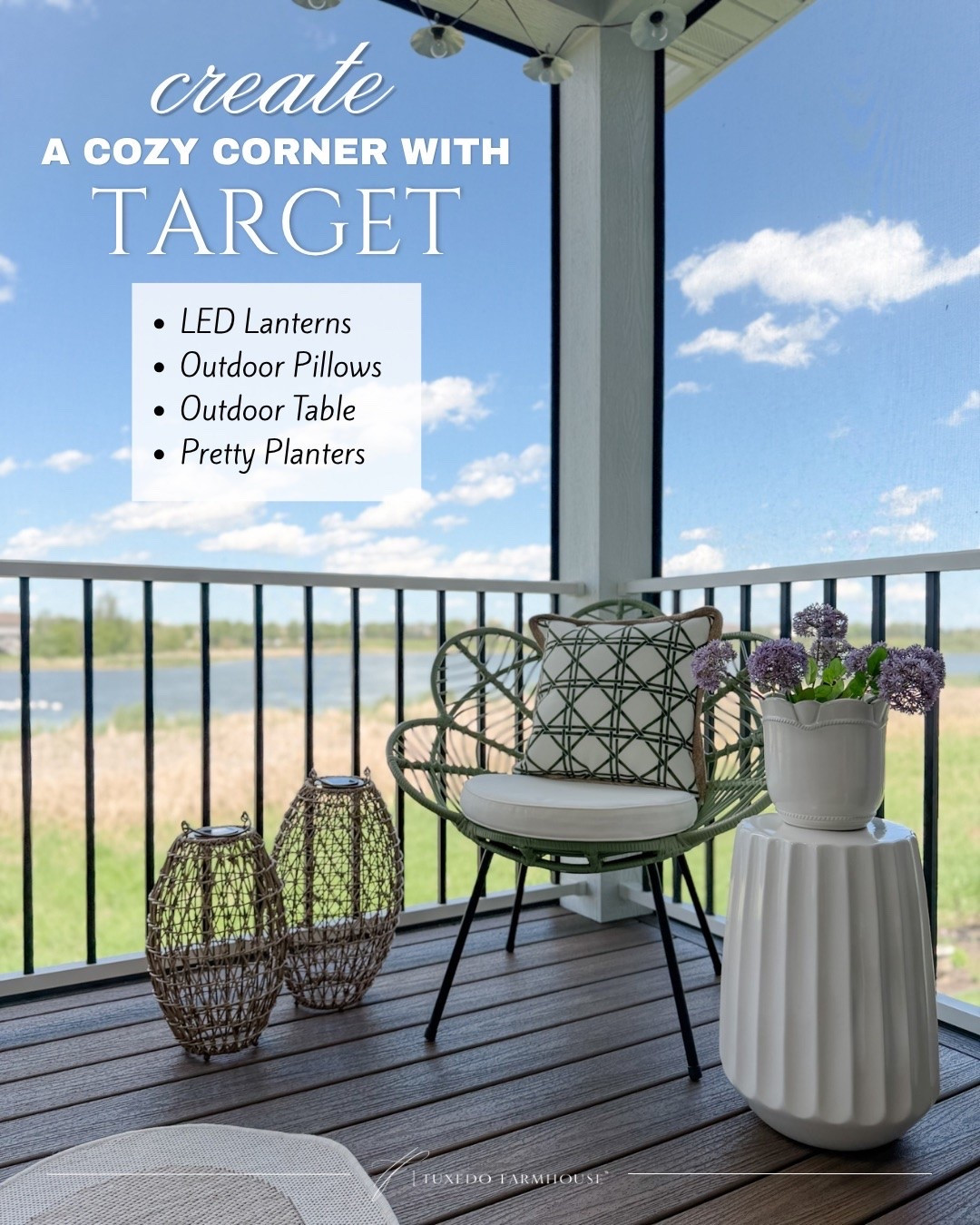 Get a fresh start to summer with a little outdoor refresh with @Target! Create a cozy corner with LED lanterns, new outdoor  pillows and a pretty planter filled with summer blooms. If you need an outdoor accent table, how pretty is this fluted one?!

#LTKSeasonal #LTKHome #LTKSaleAlert