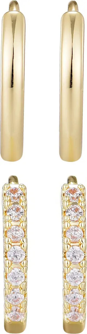 Set of 2 Assorted Hoop Earrings | Nordstrom Rack