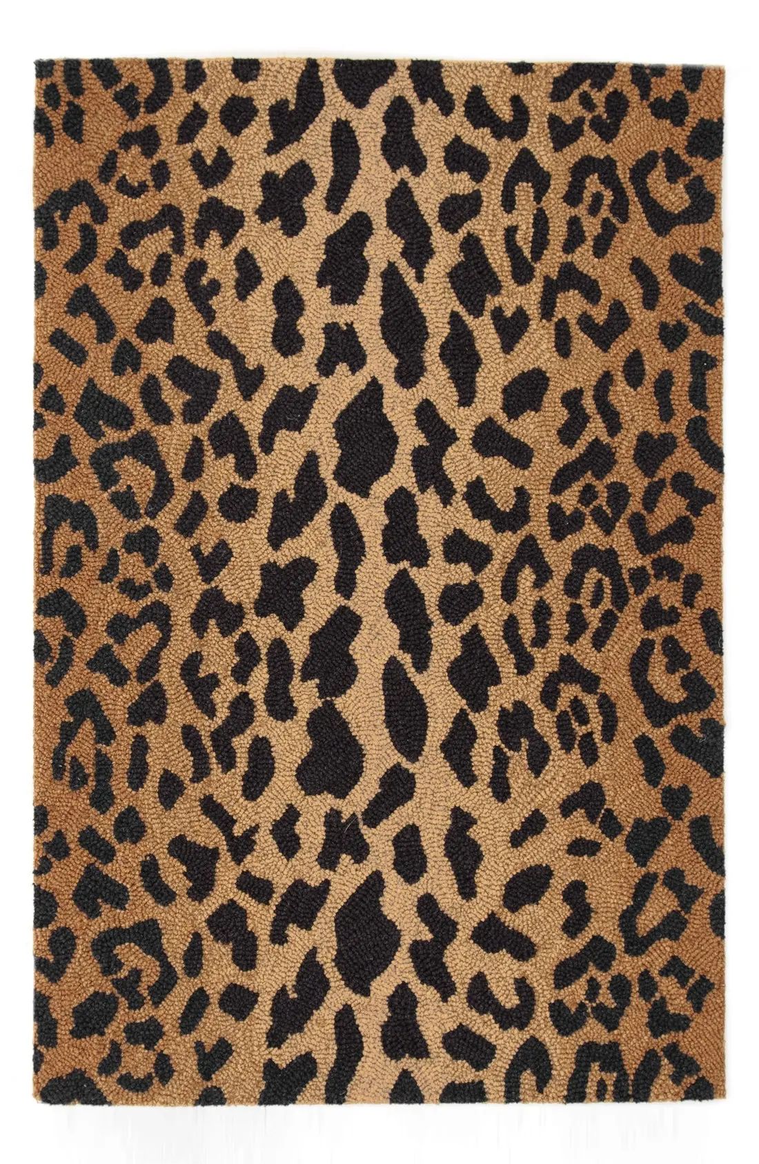 Leopard Print Wool Rug | Nordstrom