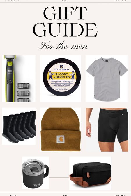 Gift ideas for all of the men in your life!!! 

#LTKGiftGuide #LTKHoliday #LTKSeasonal