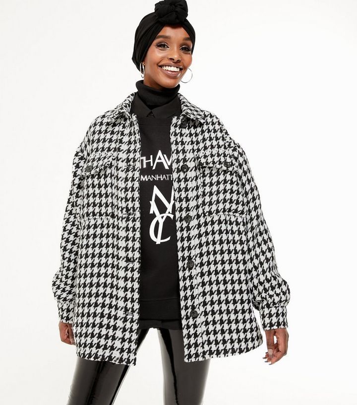 Black Dogtooth Shacket
						
						Add to Saved Items
						Remove from Saved Items | New Look (UK)