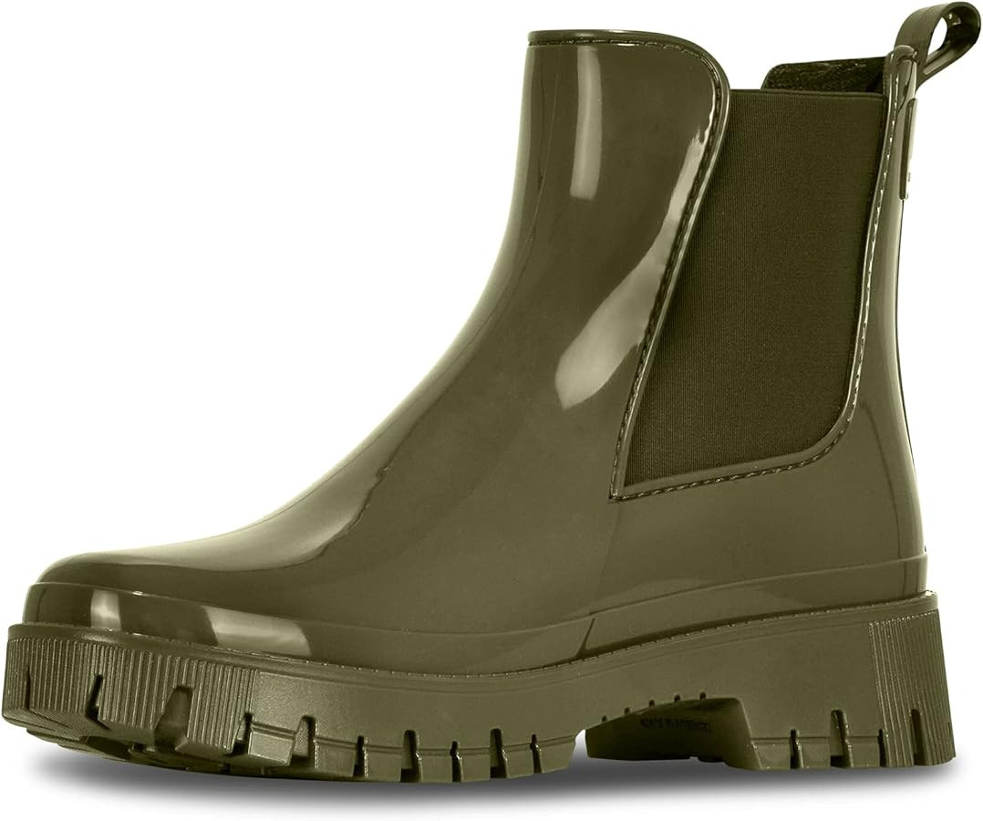 Lemon Jelly Short Rain Boots - Casual, Lemon-Scented Chelsea Boots - Water-Friendly Rain Shoes - ... | Amazon (US)