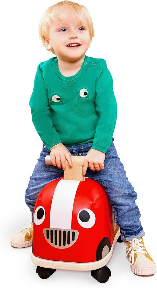 Battat – Wooden Racer – Wood Handle & Soft Body – Safe & Sturdy Push Car – Active Play Ri... | Amazon (US)