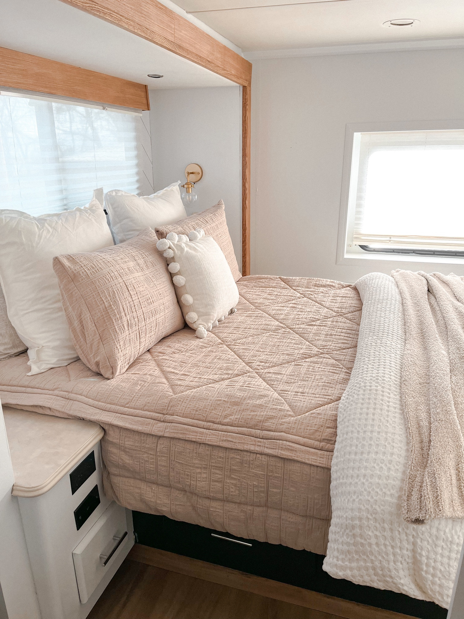 RV bedding , RV decor inspiration, neutral decor, RV bedroom decor. neutral bedroom decor.   Camper decor inspo. 

#LTKtravel #LTKhome #LTKFind