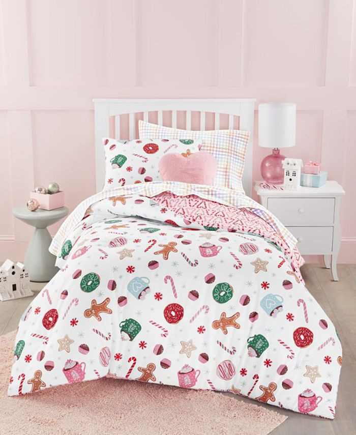 Charter Club Kids Sugar & Spice Reversible 3-Pc. Comforter Set, Full/Queen, Created for Macy's & ... | Macys (US)