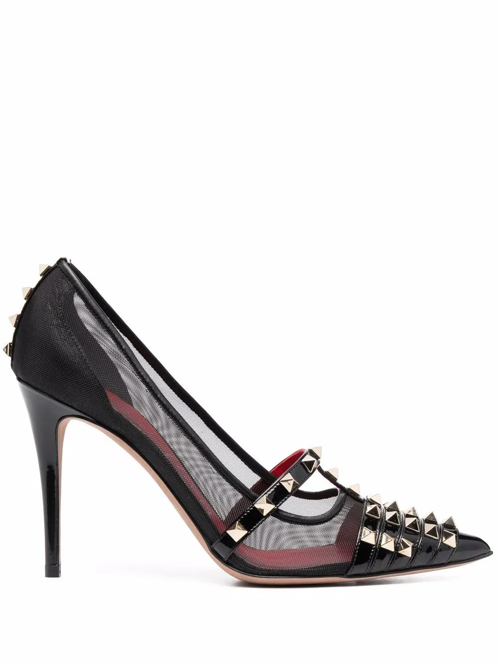 Valentino Garavani Studded Panelled Pumps | Black | FARFETCH | Farfetch Global