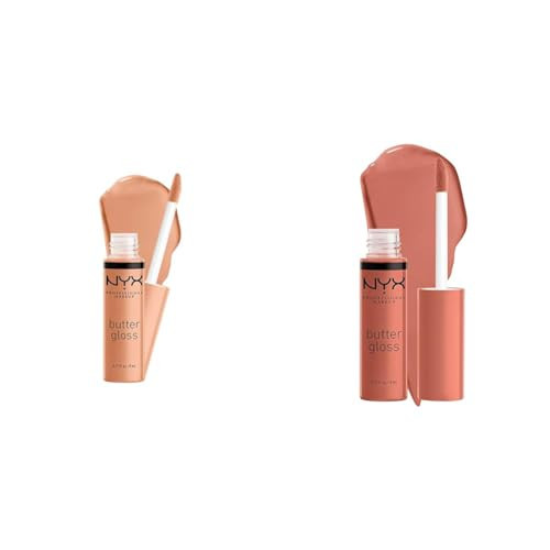 NYX PROFESSIONAL MAKEUP Butter Gloss Non-Sticky Lip Gloss Fortune Cookie & Sugar High Shades | Amazon (US)
