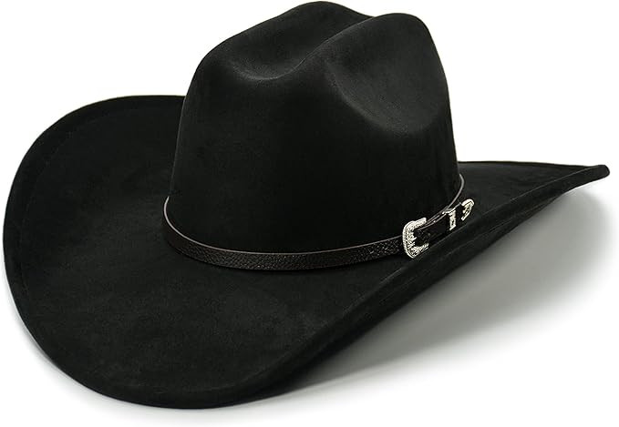 Cowboy Hat for Women and Men with Shapeable Wide Brim - Felt Cattleman Western Hats for Cowboys a... | Amazon (US)
