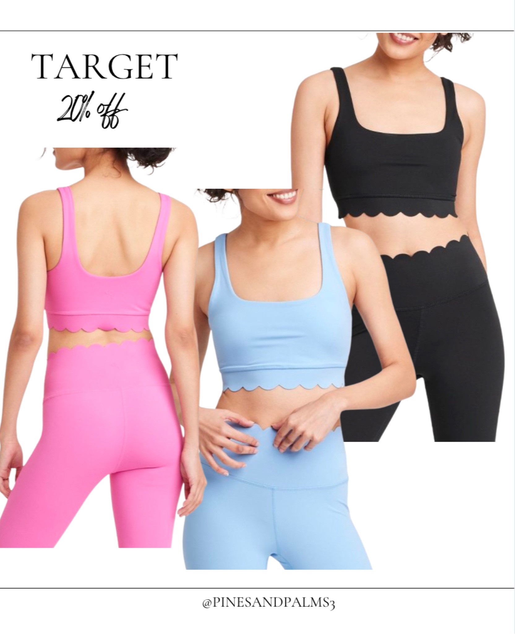 Scallop workout set, target 

#LTKSaleAlert #LTKFindsUnder100 #LTKFitness