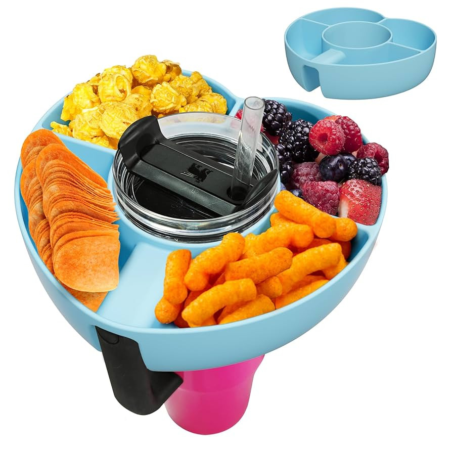 AWINNER Compatible for Stanley Cup 30 oz Snack Bowl with Handle, Reusable Silicone Accessories (B... | Amazon (US)