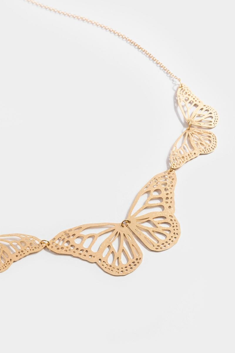 Charlee Butterfly Statement Necklace | Francesca’s Collections