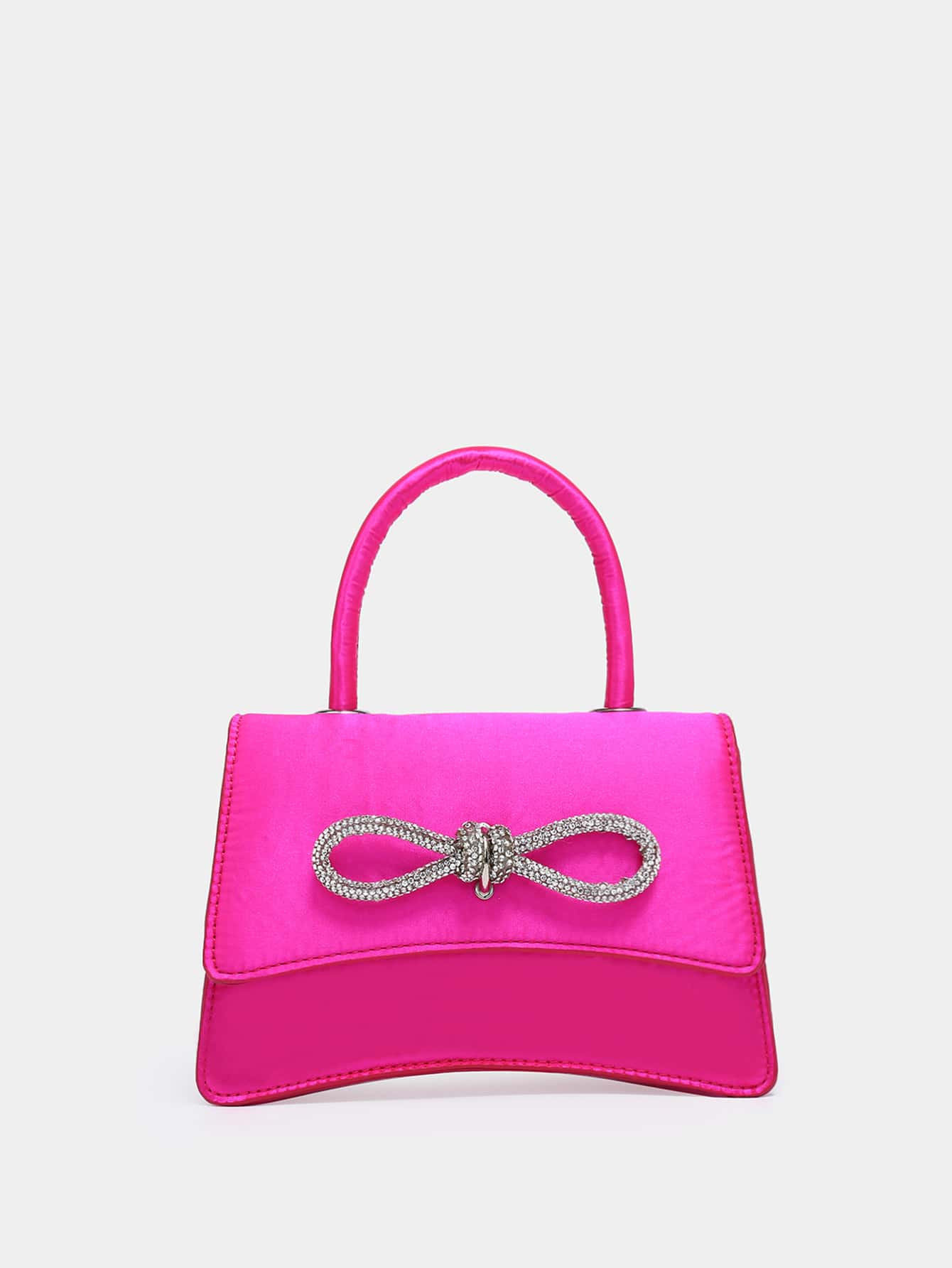 Lightweight,Business Casual Mini Fashionable Flap Handbag Decorated With Rhinestones For Teen Gir... | SHEIN