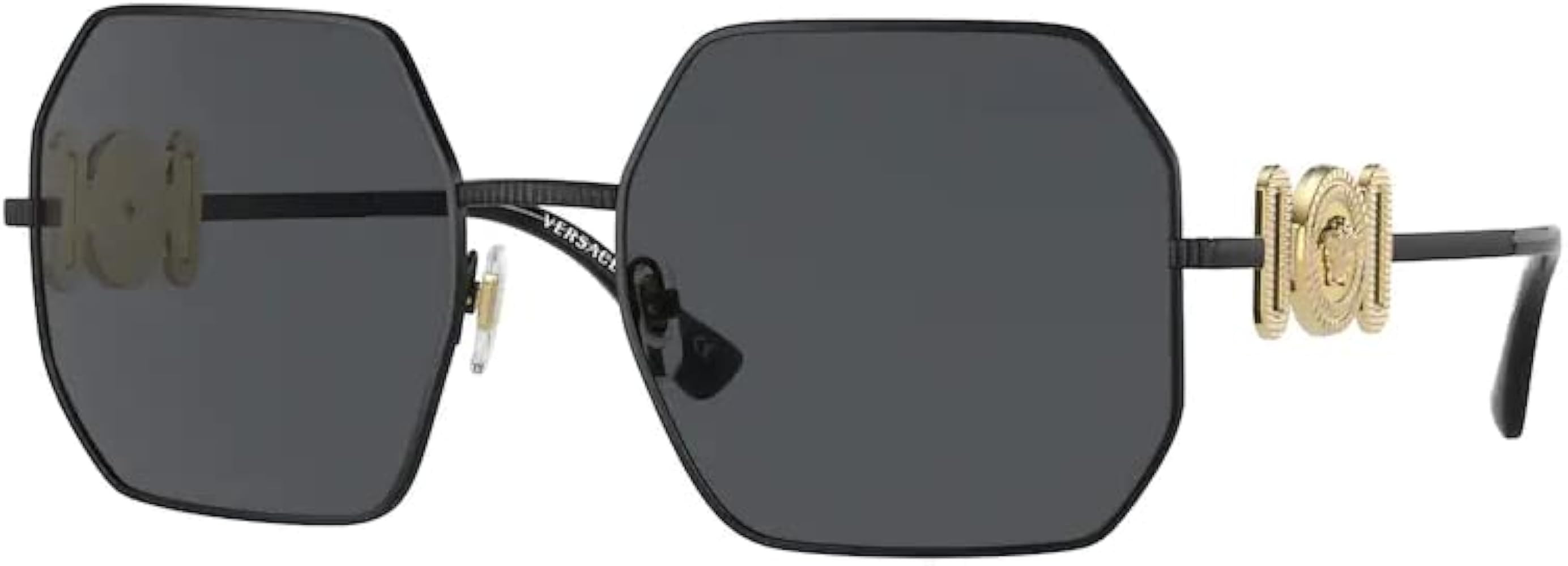 Versace VE2248 Irregular Sunglasses for Women + BUNDLE with Designer iWear Care Kit | Amazon (US)