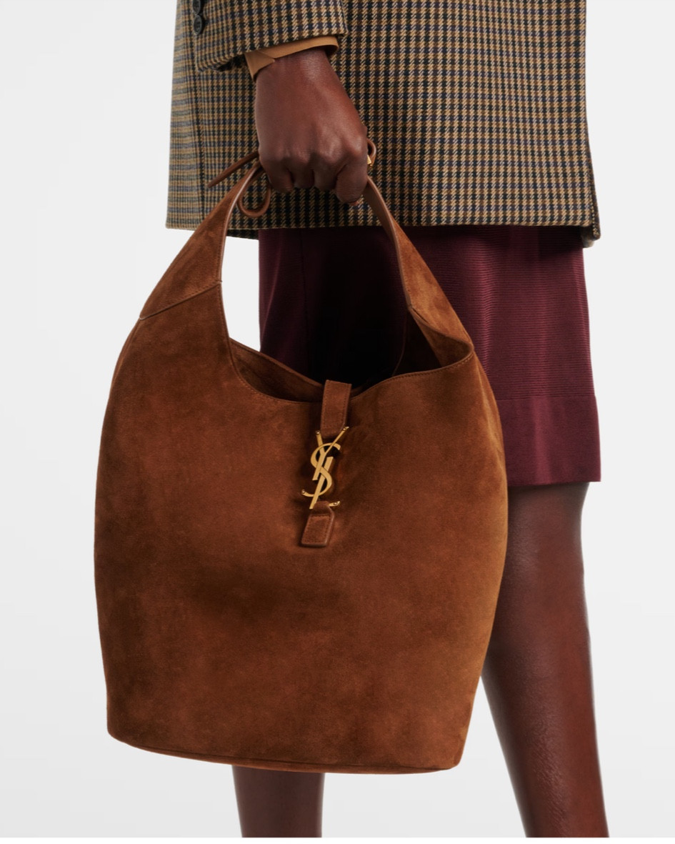 YSL suede tote
