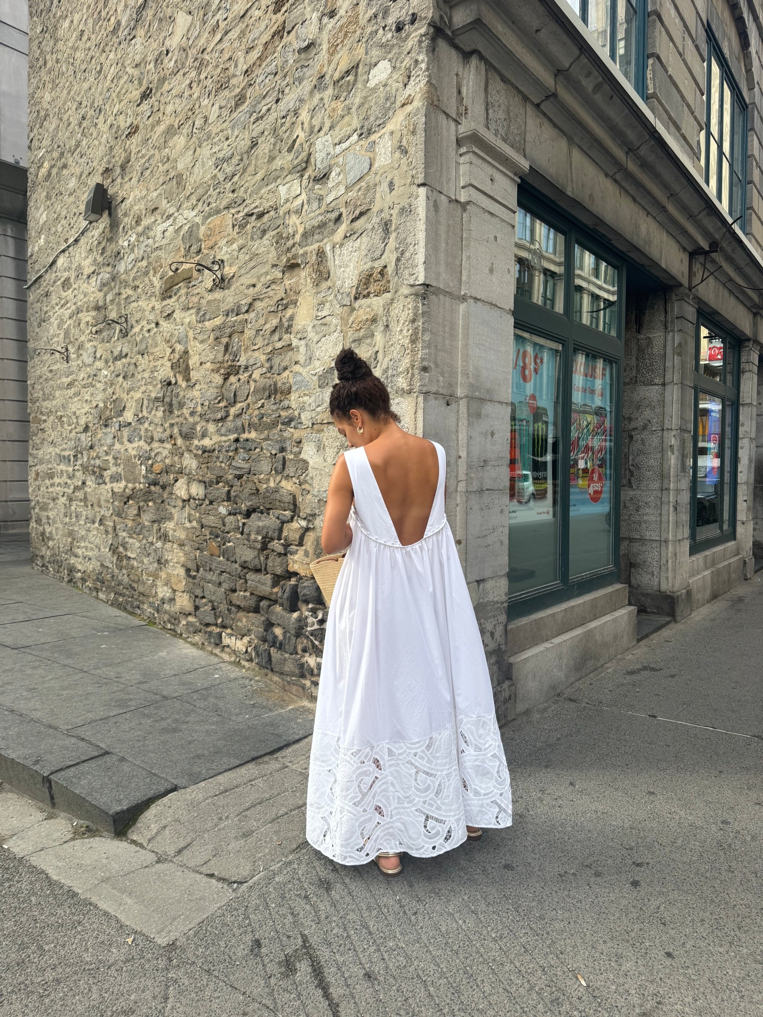 A white backless dress for a hot and humid summer day in Montreal 🥵 

#LTKSeasonal #LTKStyleTip
