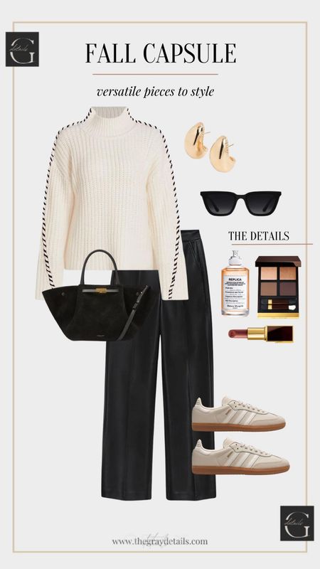 Fall outfit; fall capsule

Black and white outfit idea
Leather pants
Samba sneaker outfit 
Sweater 


#LTKshoecrush #LTKover40 #LTKitbag