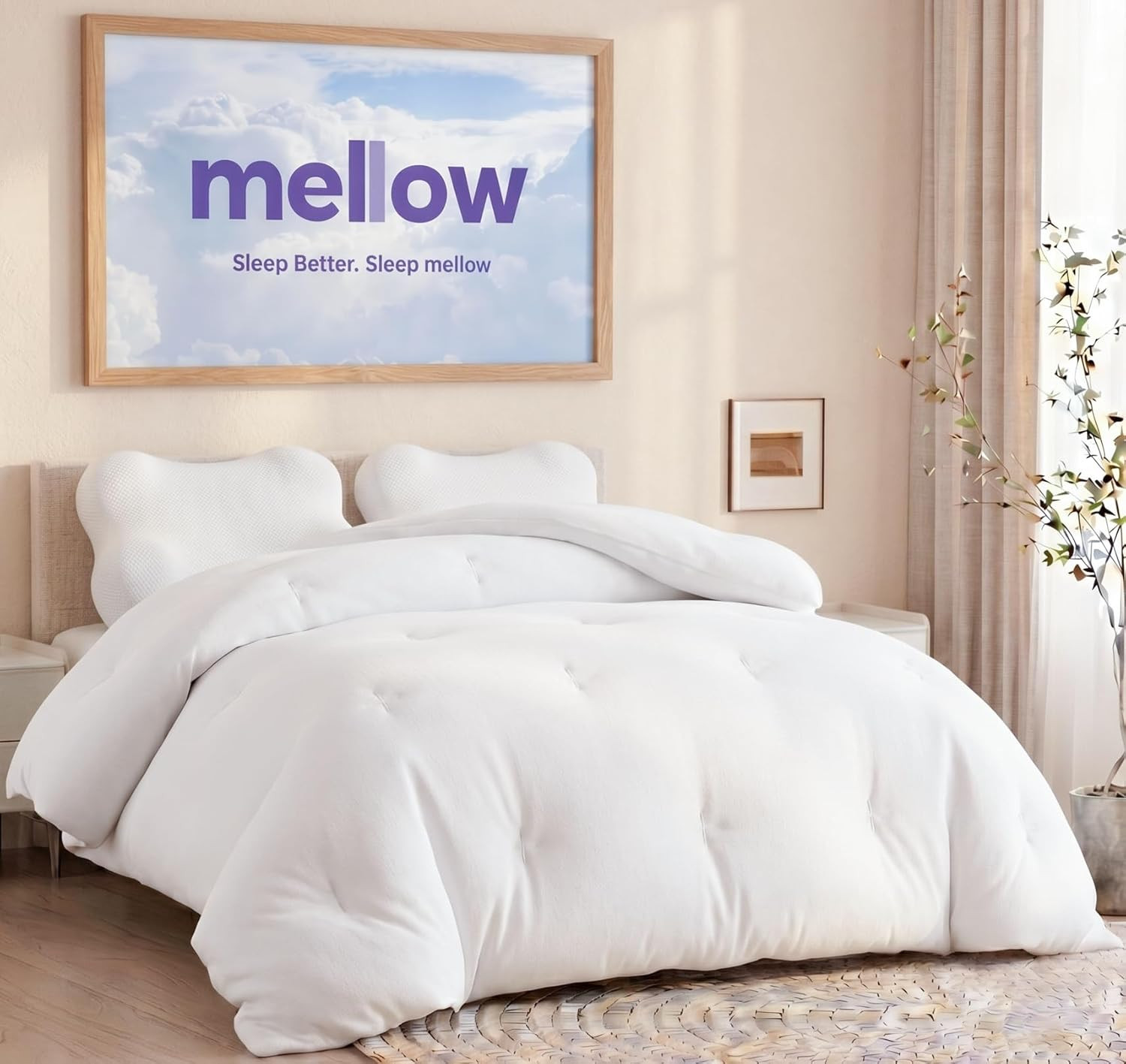 Mellow Marshmellow Comforter Full/Queen, All-Season Temperature-Balancing | Amazon (US)