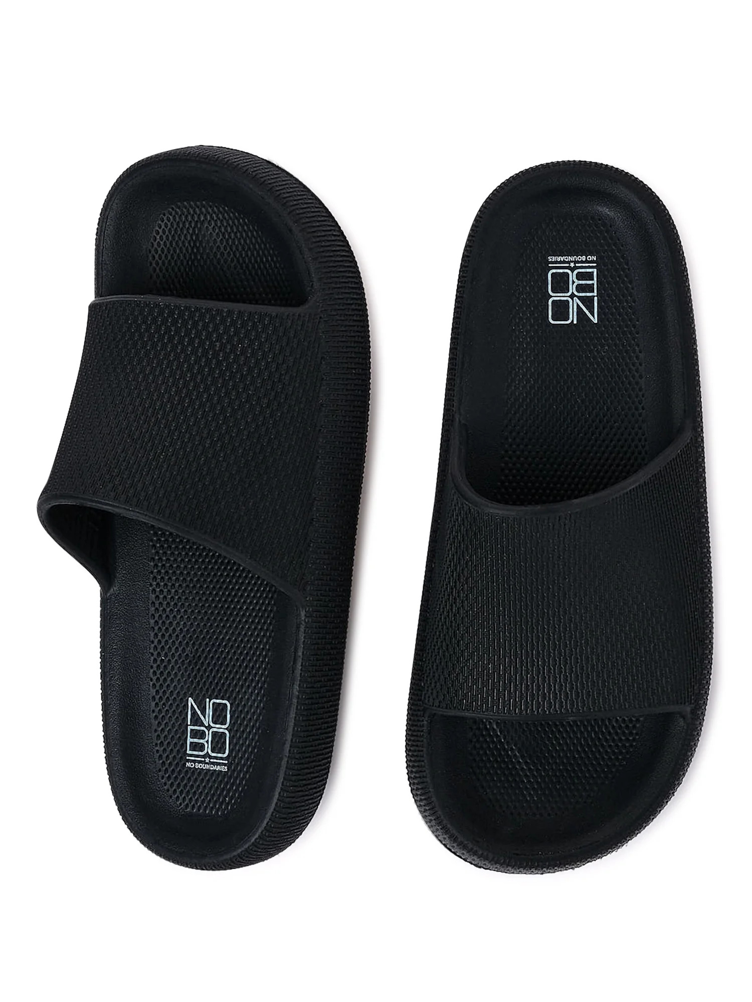 No Boundaries Women’s Pillow Slide Sandals - Walmart.com | Walmart (US)