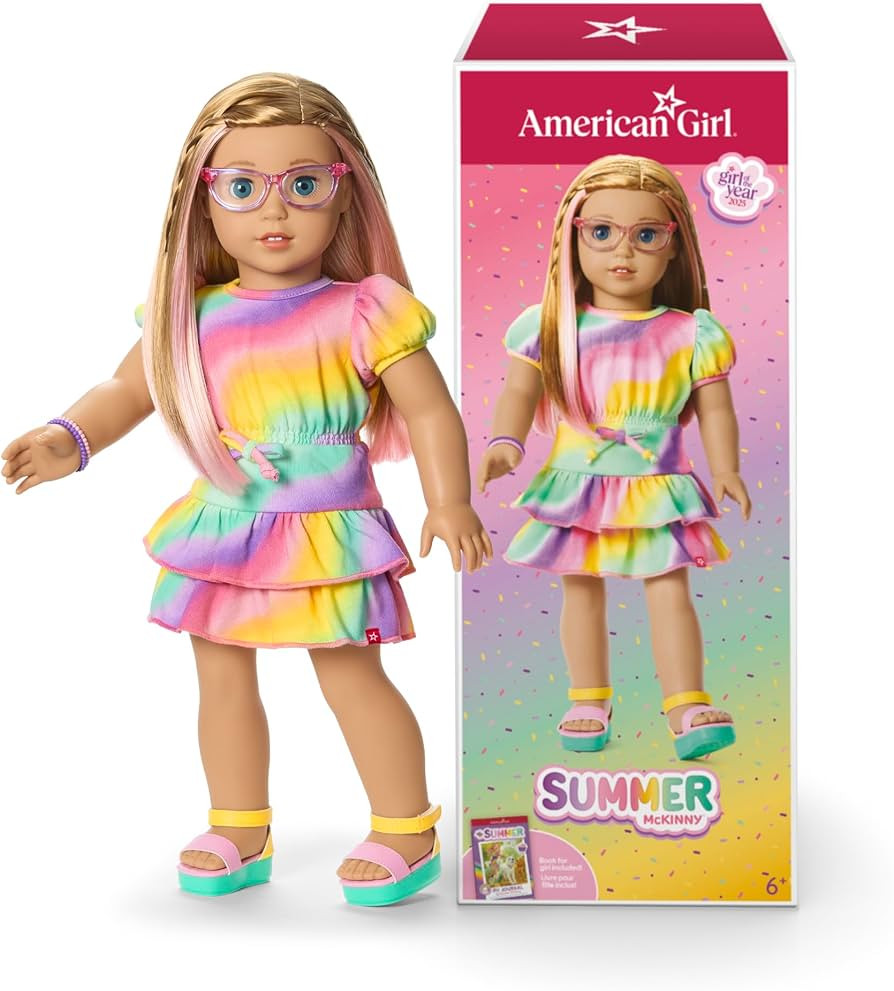 American Girl, Summer McKinny Girl of The Year 2025 18-inch Doll and Journal, with Strawberry-Blonde Hair and Blue Eyes, Ages 6+ | Amazon (US)