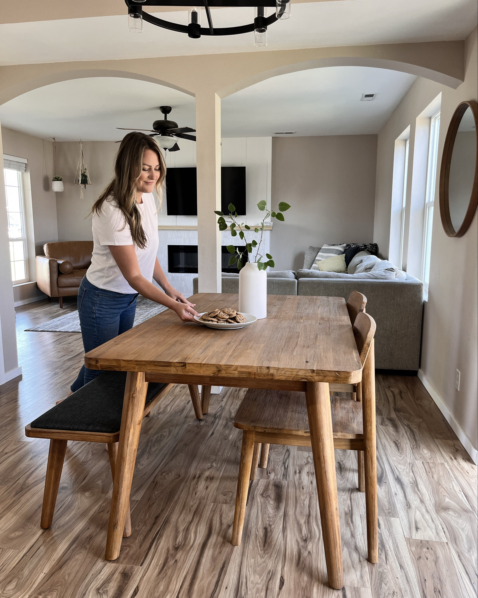 Inside my home- Dining table set and living room chair 

#LTKHome