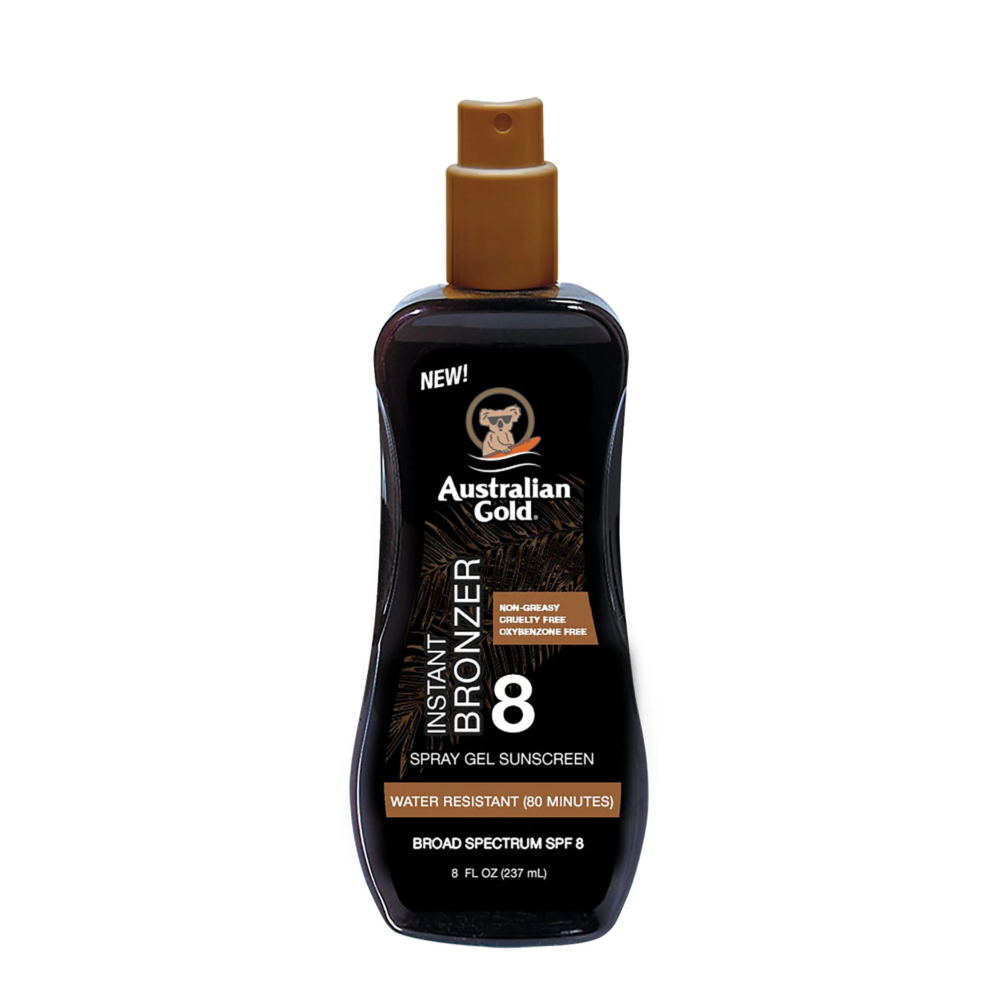 Australian Gold SPF 8 Spray Gel Sunscreen with Instant Bronzer | Walmart (US)