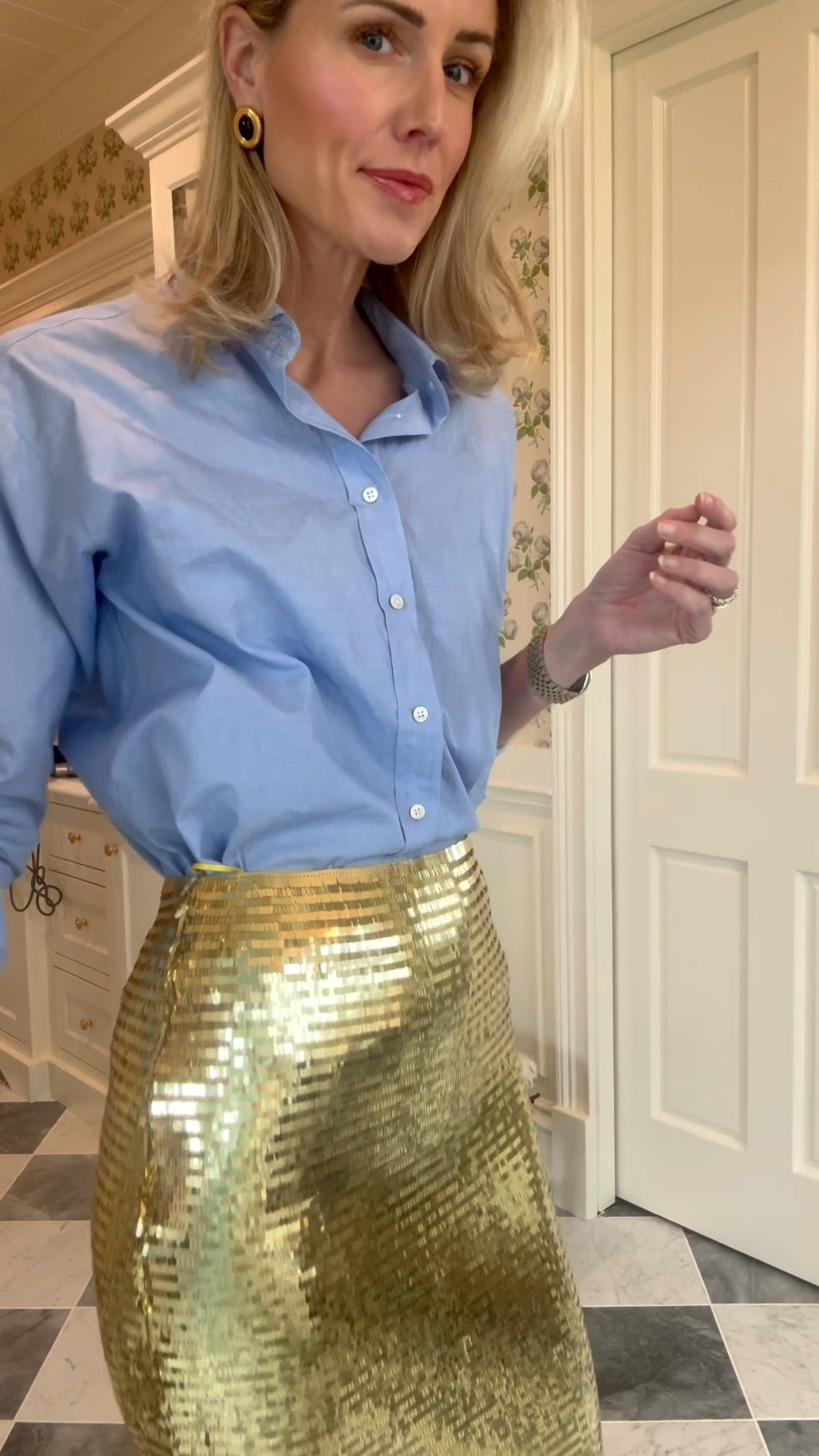 Party season is upon us. Wearing a sz 2 in the skirt, sz 4 in the button downs. 

#LTKHoliday #LTKSeasonal #LTKOver40