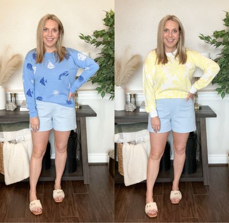 The Friends and Family event is officially at Loft!! Get 40% off plus for a limited time get an extra 20% off all sale items!! I’m wearing a medium in the sweaters and a size 8 in the shorts  at 4 months postpartum. 

Spring outfit, summer outfit, spring dress, work outfit, loft, vacation outfit 

#LTKtravel #LTKstyletip #LTKsalealert
