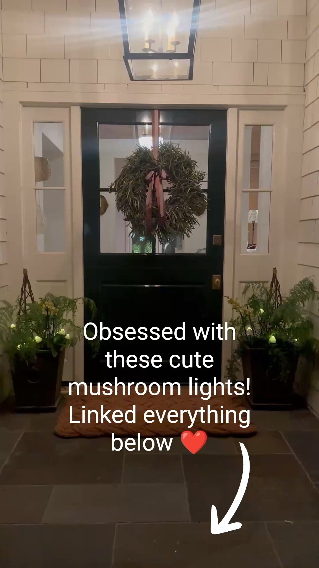 Linked everything I used to update my porch for spring from @shopterrain. These mushroom lights are so cute and have several different modes (soft glow, steady, etc) and they’re ☀️ powered 😍