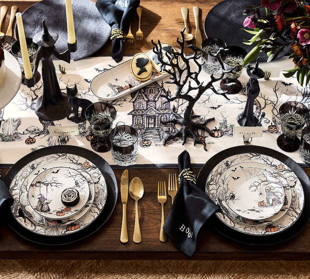 Halloween Sentiment Boo Napkins - Set of 4 | Pottery Barn (US)