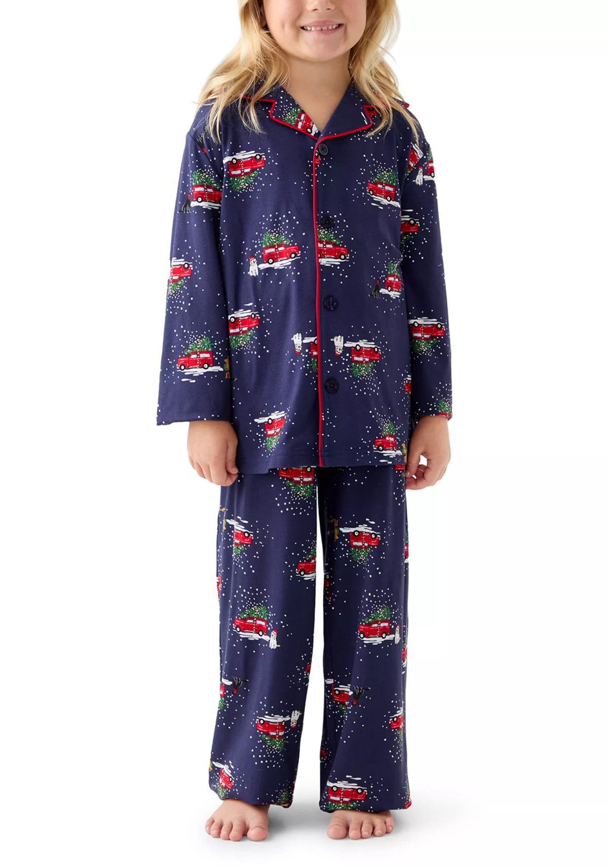 Unisex Big Kid Holiday Heritage Pajama Set | Belk