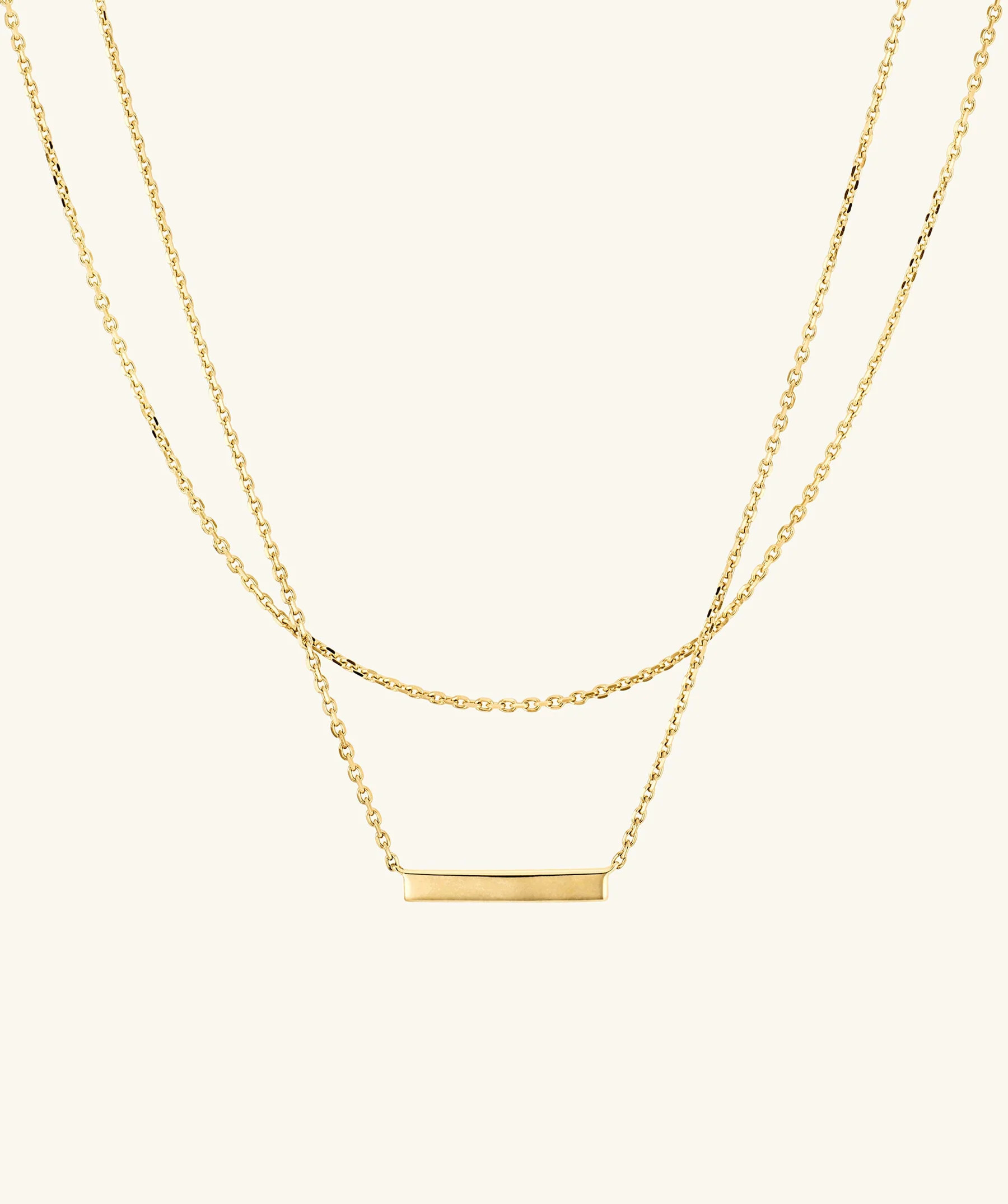 Layered Bar Necklace | Mejuri Fine Crew